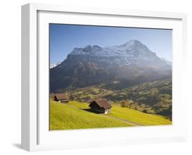 Alpine Meadow, Eiger and Grindelwald, Berner Oberland, Switzerland-Doug Pearson-Framed Photographic Print