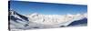 Alpine Panorama (Skiing Area near Scuol, Switzerland)-swisshippo-Stretched Canvas