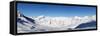 Alpine Panorama (Skiing Area near Scuol, Switzerland)-swisshippo-Framed Stretched Canvas