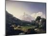 Alpine Peaks, Gressoney Valley-Giuseppe Camino-Mounted Giclee Print