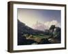 Alpine Peaks, Gressoney Valley-Giuseppe Camino-Framed Giclee Print