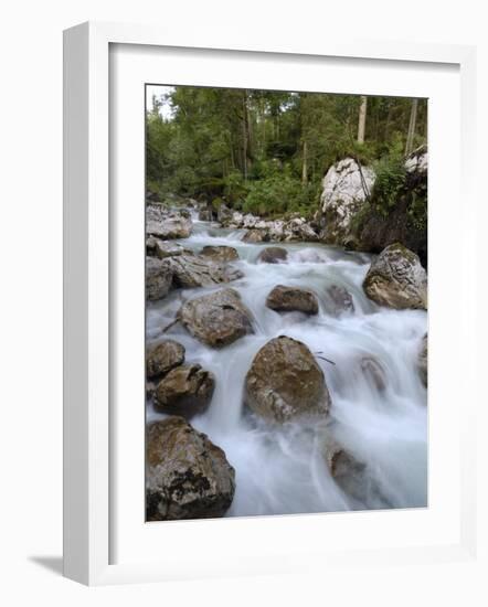 Alpine River, Near Ramsau, Berchtesgaden, Bavaria, Germany, Europe-Gary Cook-Framed Photographic Print