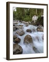 Alpine River, Near Ramsau, Berchtesgaden, Bavaria, Germany, Europe-Gary Cook-Framed Photographic Print