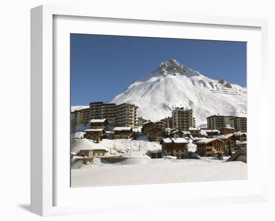 Alpine Ski Resort, Tignes-Le-Lac, Tignes, Savoie, Rhone-Alpes, French Alps, France, Europe-Matthew Frost-Framed Photographic Print