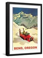 Alpine Skiing Expedition in Bend, Oregon-null-Framed Art Print