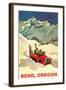 Alpine Skiing Expedition in Bend, Oregon-null-Framed Art Print