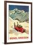 Alpine Skiing Expedition in Bend, Oregon-null-Framed Art Print