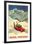 Alpine Skiing Expedition in Bend, Oregon-null-Framed Art Print