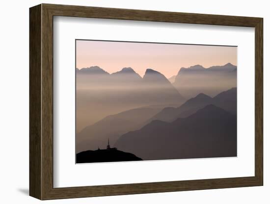 Alpine Sunset-Lorenzo Rieg-Framed Photographic Print