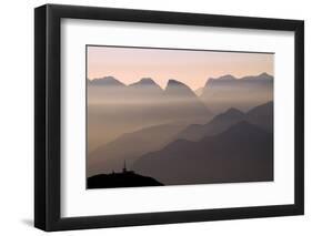 Alpine Sunset-Lorenzo Rieg-Framed Photographic Print