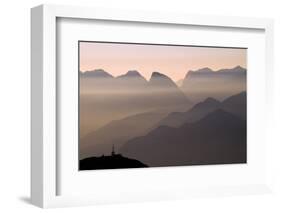 Alpine Sunset-Lorenzo Rieg-Framed Photographic Print