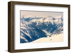 Alpine Valley Surrounded with Mountains-Anze Bizjan-Framed Photographic Print