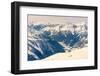 Alpine Valley Surrounded with Mountains-Anze Bizjan-Framed Photographic Print