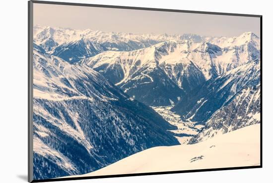 Alpine Valley Surrounded with Mountains-Anze Bizjan-Mounted Photographic Print