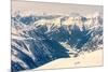 Alpine Valley Surrounded with Mountains-Anze Bizjan-Mounted Photographic Print