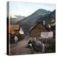 Alpine Village of Nevache (France), Circa 1890-1895-Leon, Levy et Fils-Stretched Canvas