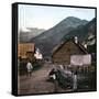 Alpine Village of Nevache (France), Circa 1890-1895-Leon, Levy et Fils-Framed Stretched Canvas