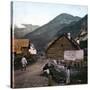 Alpine Village of Nevache (France), Circa 1890-1895-Leon, Levy et Fils-Stretched Canvas