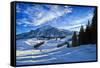 Alpine Winter Landscape, Austria, Europe-Sabine Jacobs-Framed Stretched Canvas