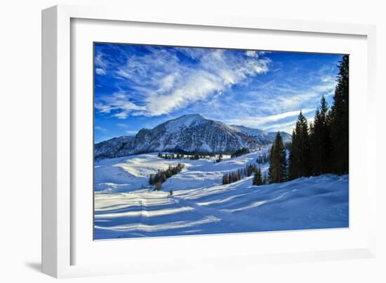 Alpine Winter Landscape, Austria, Europe-Sabine Jacobs-Framed Photographic Print