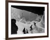 Alpinists Walking in the Snow-null-Framed Photographic Print