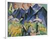 Alpleben, Triptych; Alpleben, Triptychon, 1918-Ernst Ludwig Kirchner-Framed Giclee Print