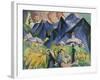 Alpleben, Triptych; Alpleben, Triptychon, 1918-Ernst Ludwig Kirchner-Framed Giclee Print