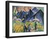 Alpleben, Triptych; Alpleben, Triptychon, 1918-Ernst Ludwig Kirchner-Framed Giclee Print