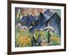 Alpleben, Triptych; Alpleben, Triptychon, 1918-Ernst Ludwig Kirchner-Framed Giclee Print