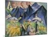 Alpleben, Triptych; Alpleben, Triptychon, 1918-Ernst Ludwig Kirchner-Mounted Giclee Print