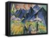 Alpleben, Triptych; Alpleben, Triptychon, 1918-Ernst Ludwig Kirchner-Framed Stretched Canvas