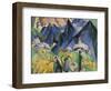 Alpleben, Triptych-Ernst Ludwig Kirchner-Framed Giclee Print