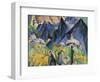 Alpleben, Triptych-Ernst Ludwig Kirchner-Framed Giclee Print