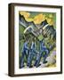 Alpleben, Triptych-Ernst Ludwig Kirchner-Framed Giclee Print