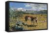 Alps in May (The Loving Mother)-Giovanni Segantini-Framed Stretched Canvas