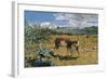 Alps in May (The Loving Mother)-Giovanni Segantini-Framed Art Print