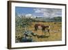 Alps in May (The Loving Mother)-Giovanni Segantini-Framed Art Print