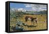 Alps in May (The Loving Mother)-Giovanni Segantini-Framed Stretched Canvas