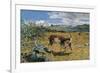 Alps in May (The Loving Mother)-Giovanni Segantini-Framed Art Print