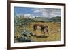 Alps in May (The Loving Mother)-Giovanni Segantini-Framed Art Print