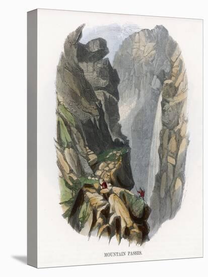 Alps: The Gemmi Pass in the Swiss Alps-J.w. Whimper-Stretched Canvas