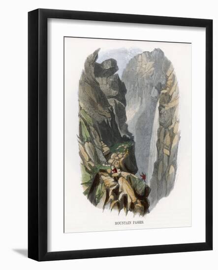 Alps: The Gemmi Pass in the Swiss Alps-J.w. Whimper-Framed Art Print