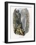 Alps: The Gemmi Pass in the Swiss Alps-J.w. Whimper-Framed Art Print