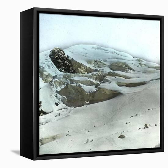 Alps (Upper-Savoy), the Summit of the Mont Blanc-Leon, Levy et Fils-Framed Stretched Canvas