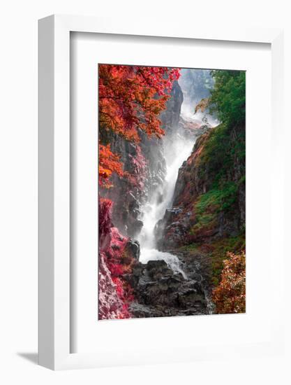 Alps waterfall-Marco Carmassi-Framed Photographic Print