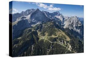 Alpspitze, Germany, Garmisch-Partenkirchen, Bavarian Oberland Region, Osterfelder Region-Frank Fleischmann-Stretched Canvas