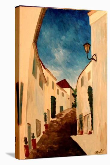 Alpujarra - The white village in Andalucia-Markus Bleichner-Stretched Canvas