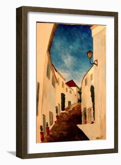 Alpujarra - The white village in Andalucia-Markus Bleichner-Framed Art Print