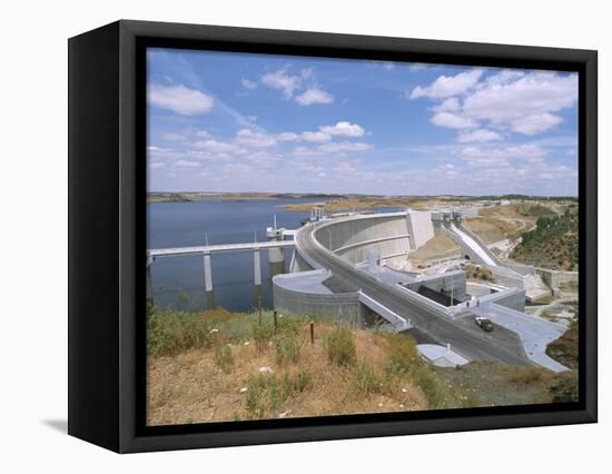 Alqueva Dam, Portugal's Largest Dam, Near the Spanish Border, Alentejo Region, Portugal-R H Productions-Framed Stretched Canvas