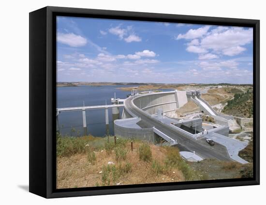 Alqueva Dam, Portugal's Largest Dam, Near the Spanish Border, Alentejo Region, Portugal-R H Productions-Framed Stretched Canvas